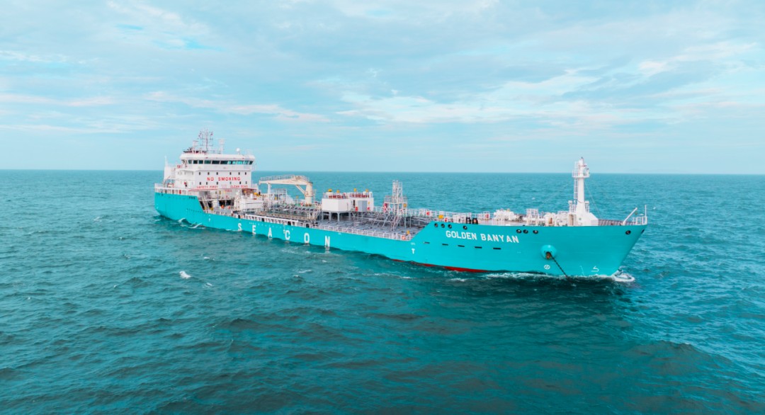  Irish Sea - GOLDEN BANYAN        transiting Irish Sea off Anglesey
