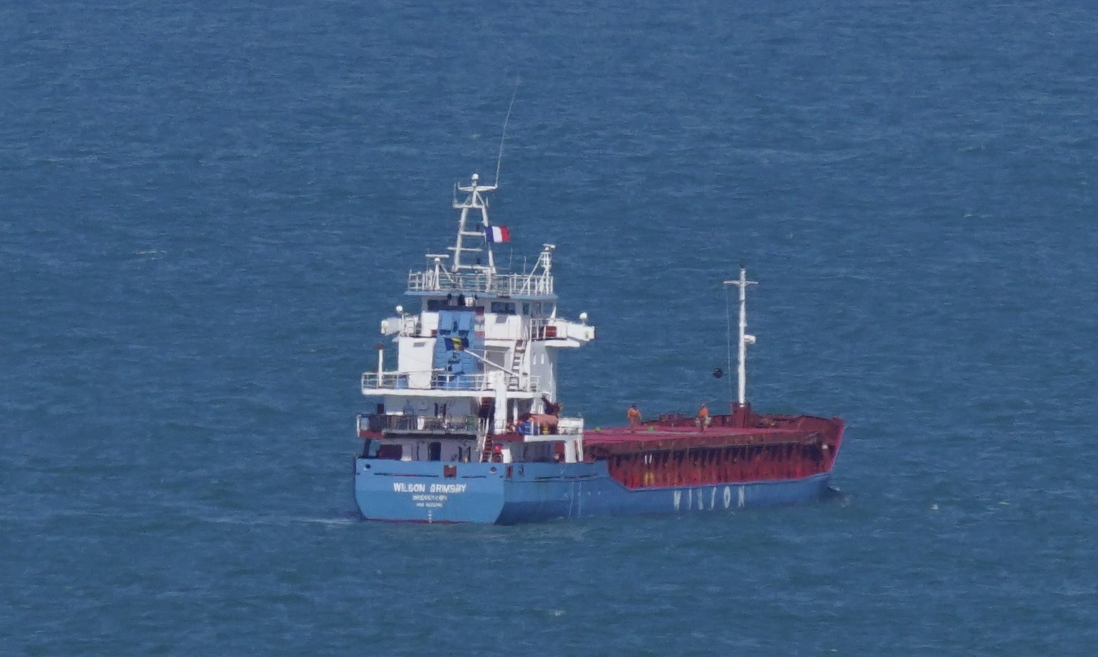 Transit: WILSON GRIMSBY       entering English South Coast at The Dover Strait