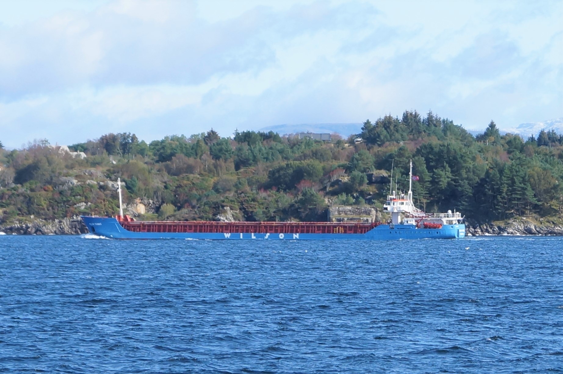 Transit: WILSON THAMES entering English South Coast at The Dover Strait