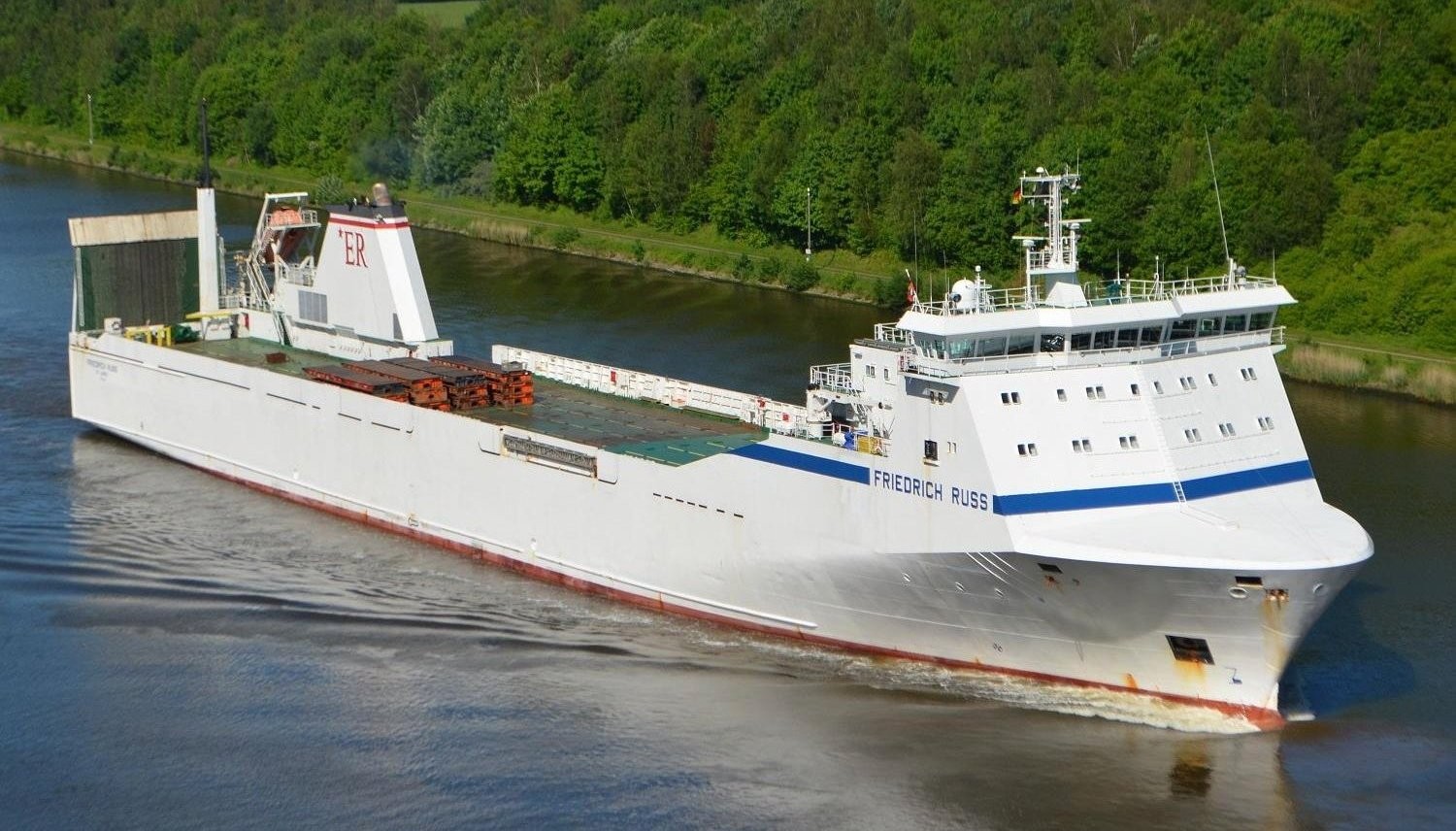  Irish Sea - FRIEDRICH RUSS transiting Irish Sea off Anglesey