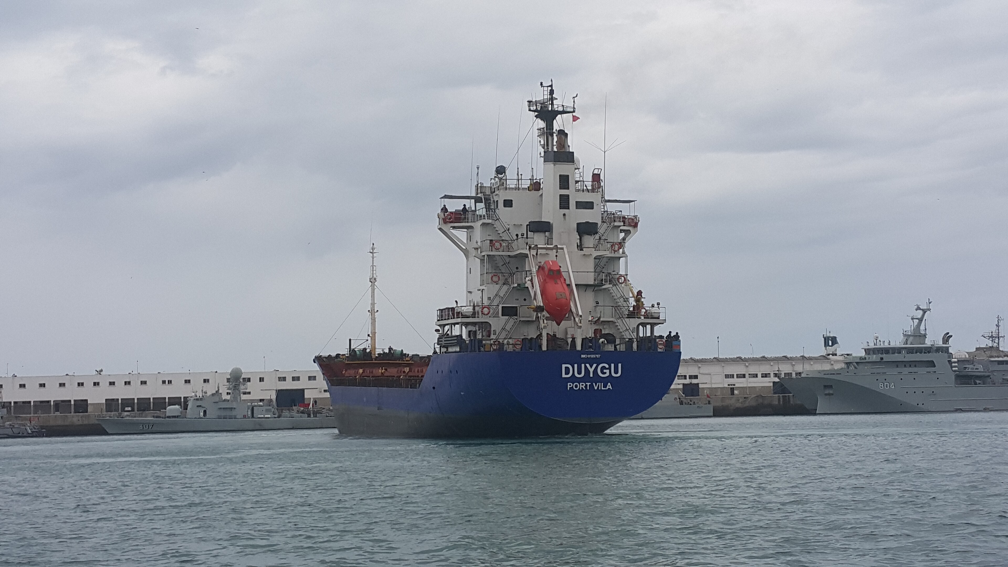 Transit: DUYGU                entering English South Coast at The Dover Strait