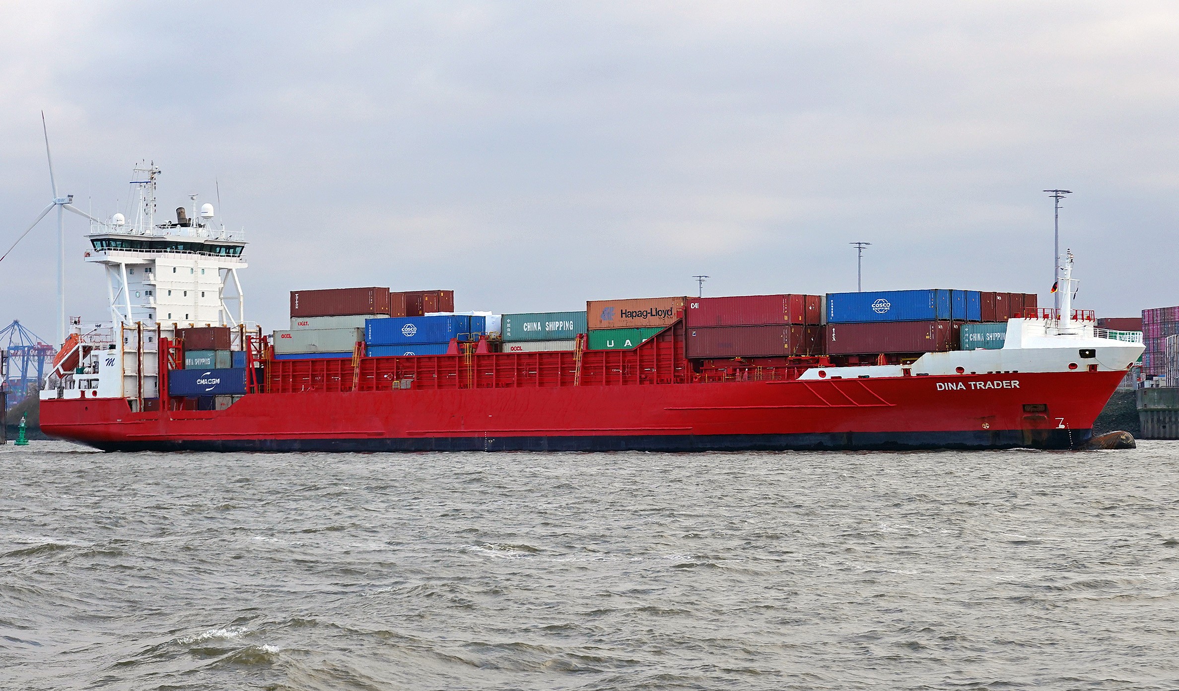  Irish Sea - DINA TRADER transiting Irish Sea off Dublin