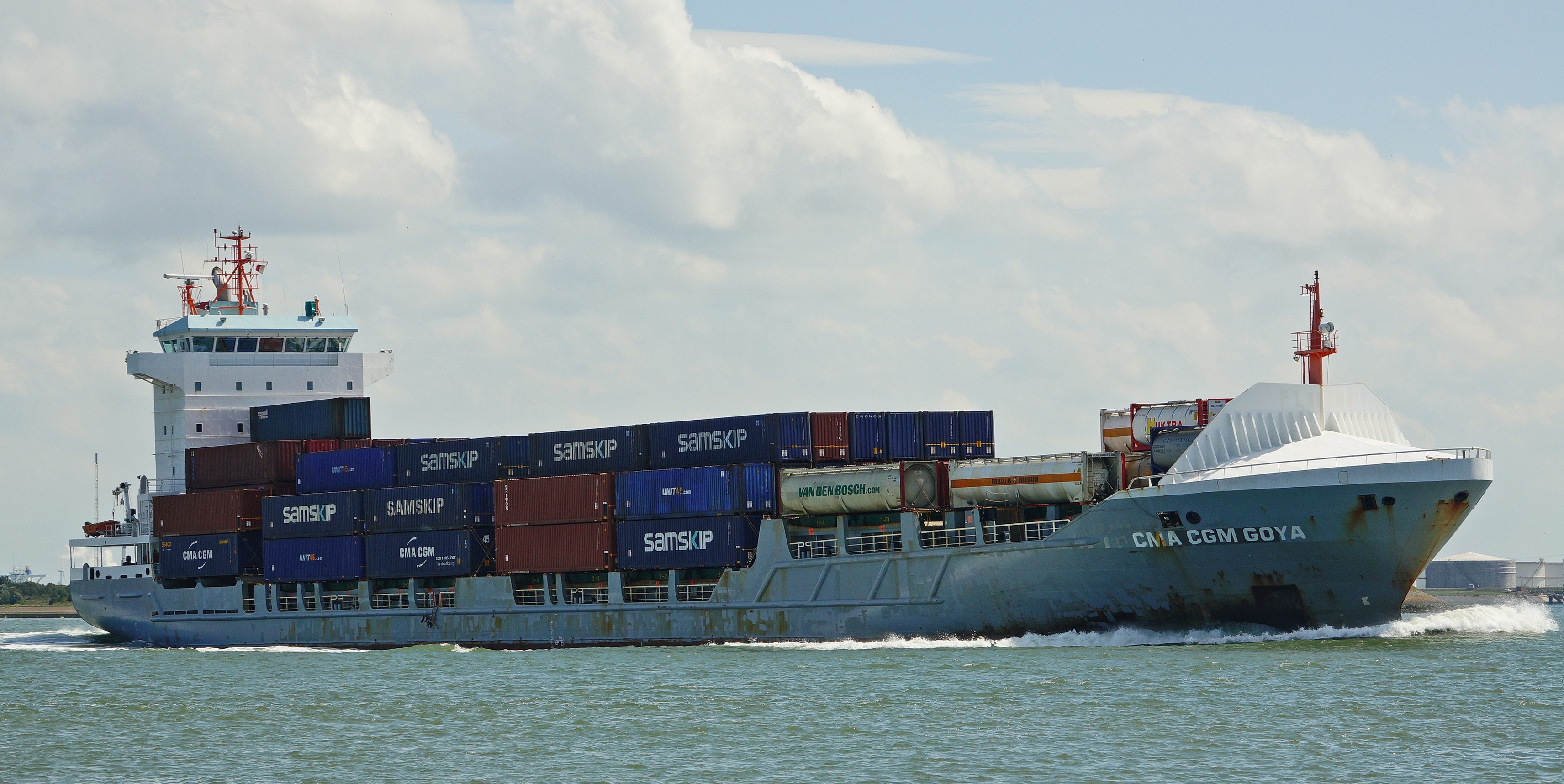 Teeside Departure: CMA CGM GOYA        