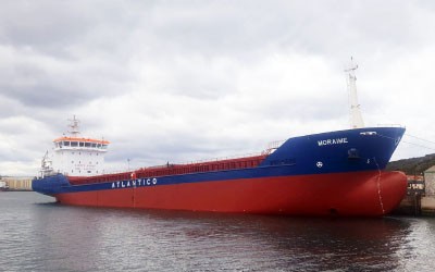  Irish Sea - MORAIME transiting Irish Sea off Wales