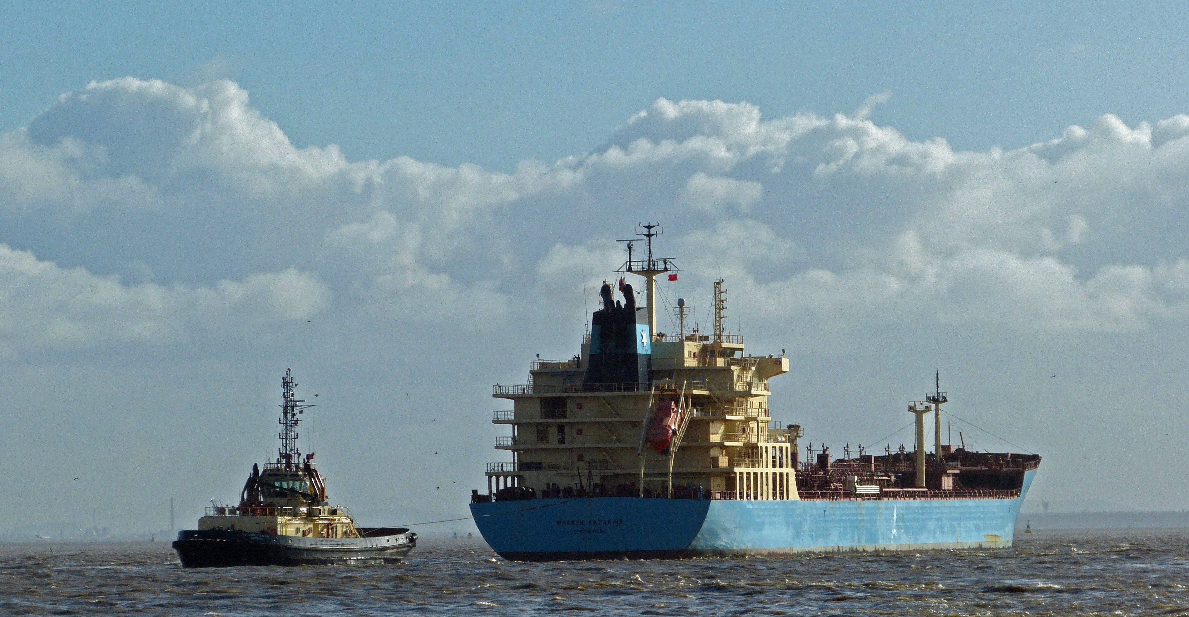 Transit: MAERSK KATARINA      entering English South Coast at The Dover Strait