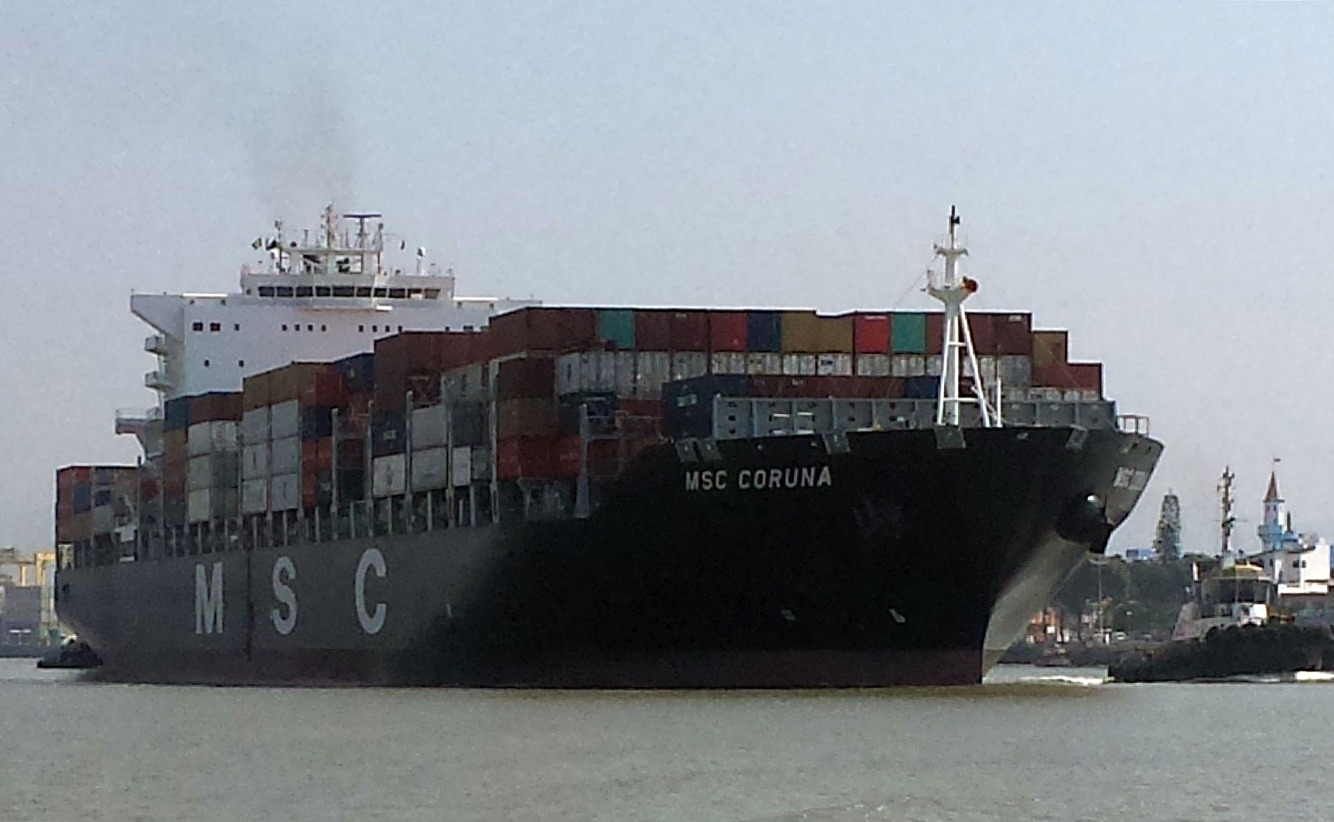 Thames Departure: MSC CORUNA          