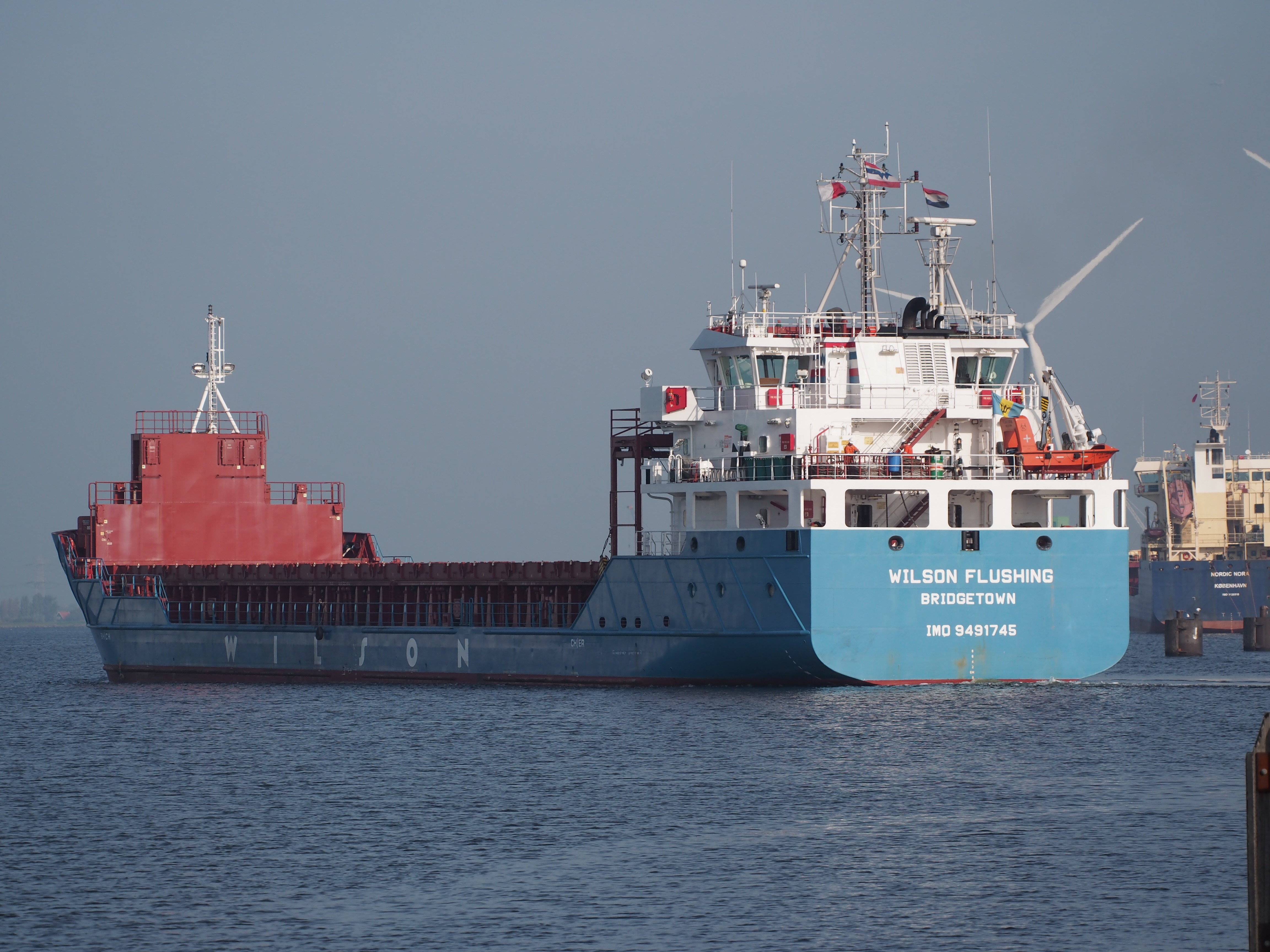  Irish Sea - WILSON FLUSHING      transiting Irish Sea West of Man