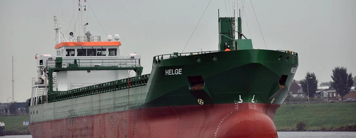 Transit: HELGE entering English South Coast at The Dover Strait