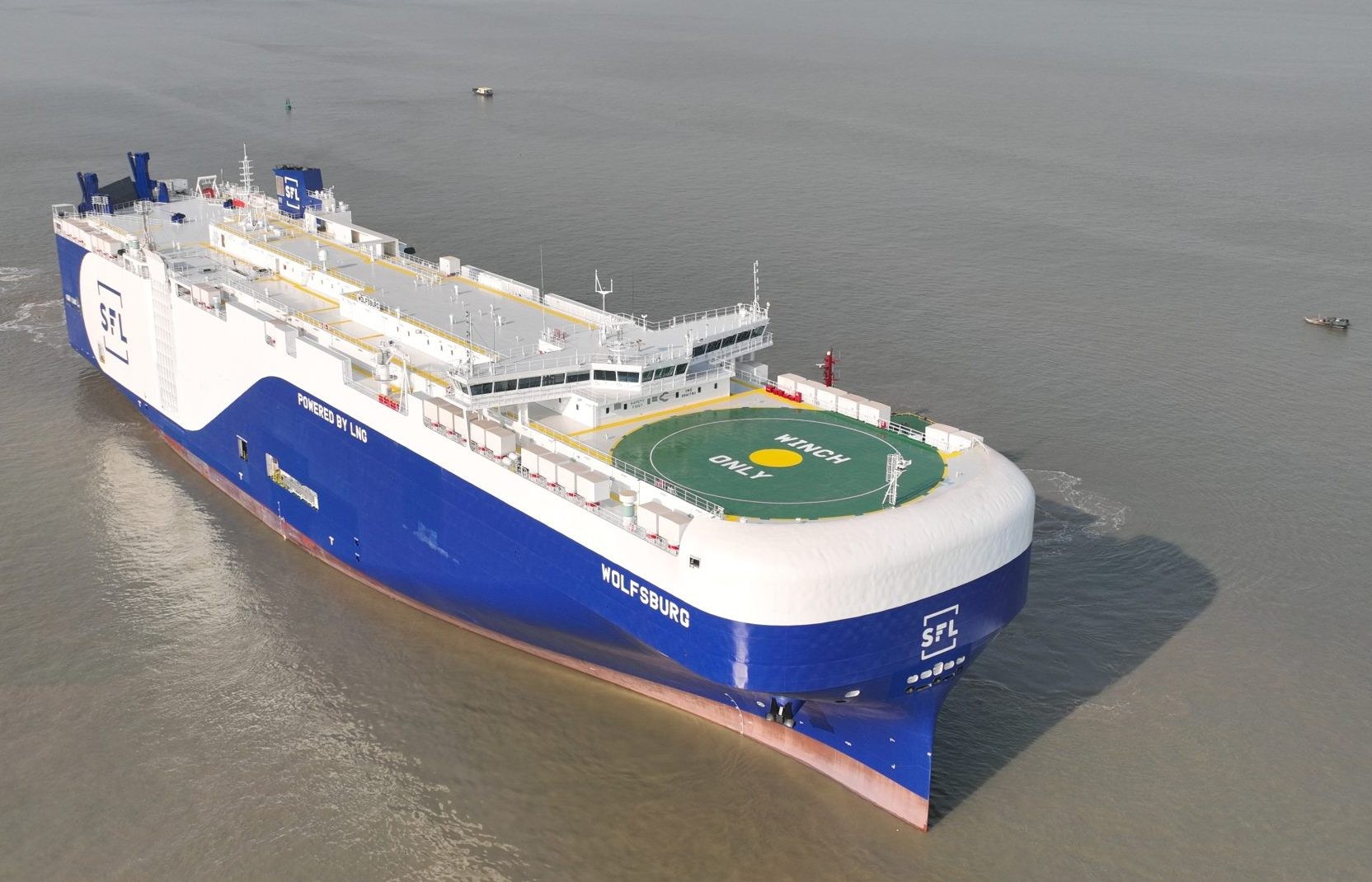 Transit: WOLFSBURG            entering English South Coast at The Dover Strait