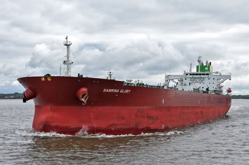 Transit: SABRINA GLORY        entering English South Coast at The Dover Strait