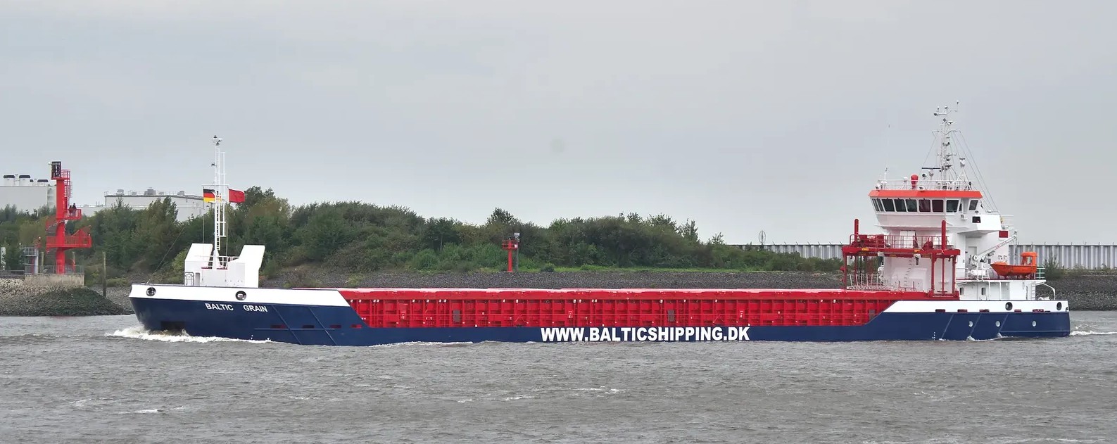 Transit: BALTIC GRAIN         entering English South Coast at The Dover Strait