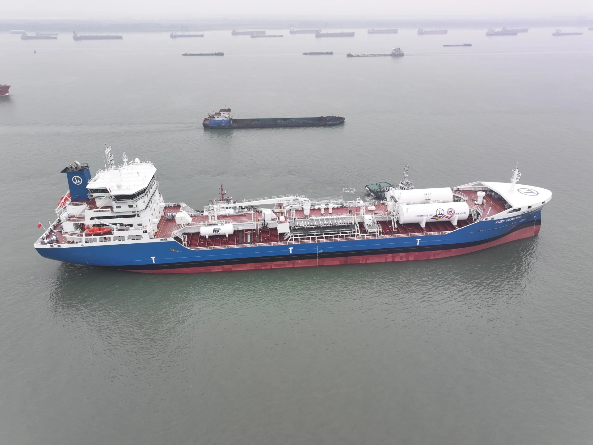 Transit: FURE VESBORG         entering English South Coast at The Dover Strait