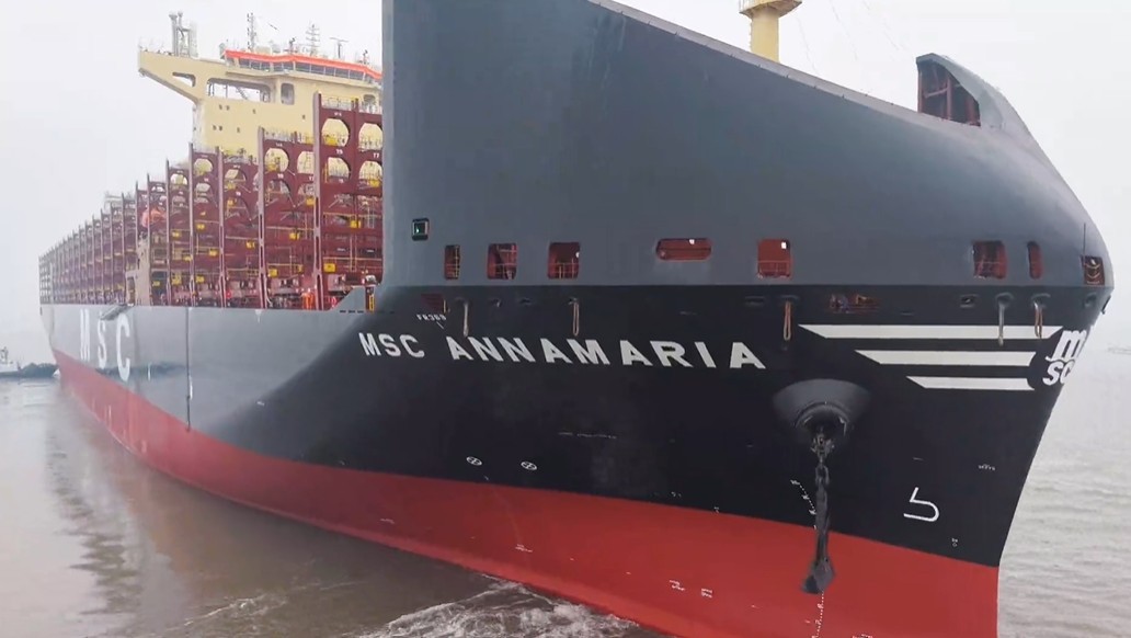 Transit: MSC ANNAMARIA        entering English South Coast at The Dover Strait