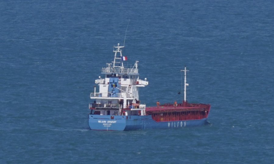 Transit: WILSON GRIMSBY       entering English South Coast at The Dover Strait