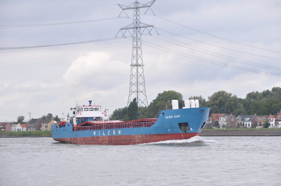 Photograph of the General Cargo Ship: WILSON SAAR (IMO: 9125841). Documented in UK and Regional Shipping Movements.