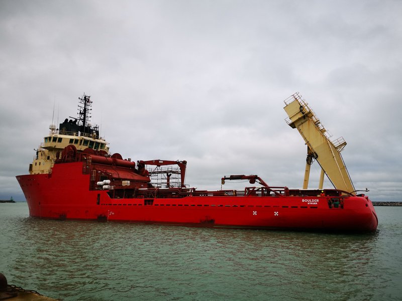 Transit: BOULDER entering English South Coast at The Dover Strait