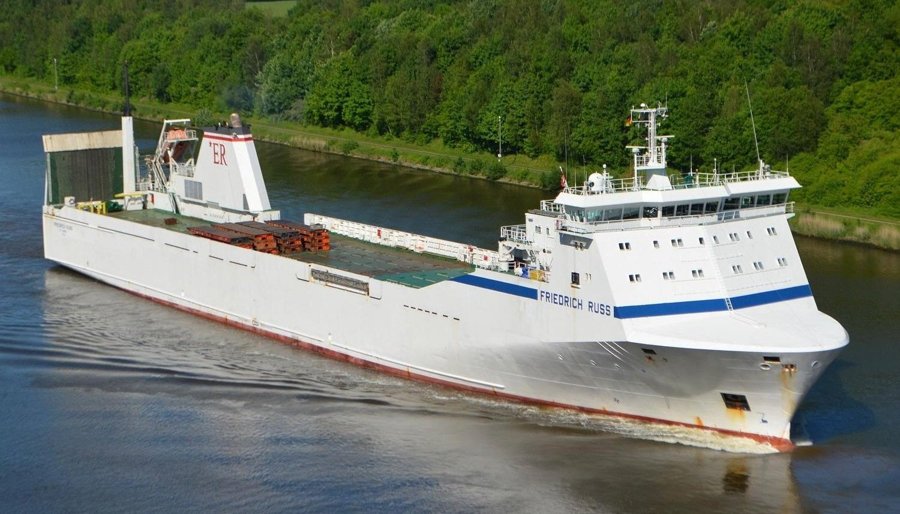  Irish Sea - FRIEDRICH RUSS transiting Irish Sea off Anglesey