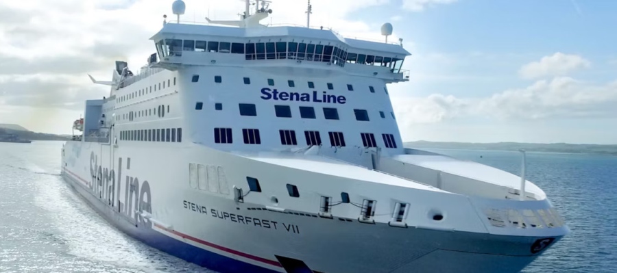  Scottish West Coast - STENA SUPERFAST VII transiting North Channel at Belfast