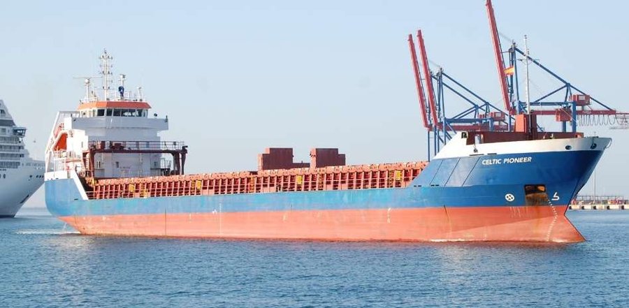 Transit: CELTIC PIONEER       entering English South Coast at The Dover Strait