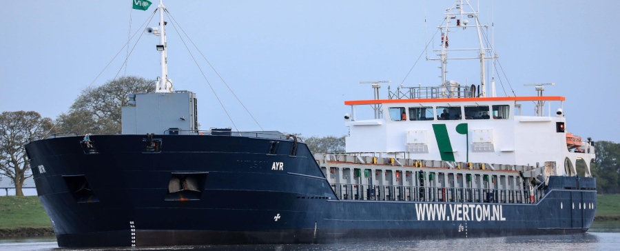 Transit: AYR                  entering English South Coast at The Dover Strait