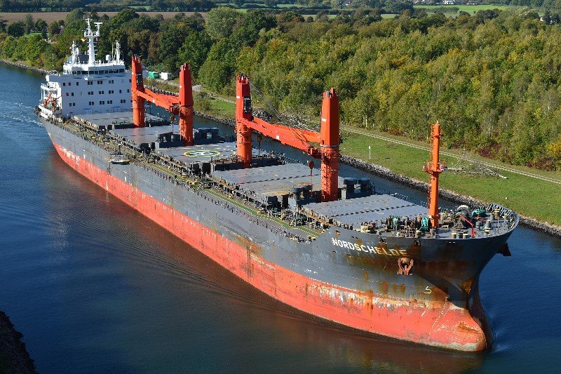 Photograph of the Bulk Carrier: NORDSCHELDE          (IMO: 9596038). Documented in UK and Regional Shipping Movements.