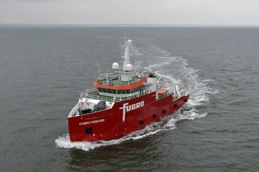 Transit: FUGRO FRONTIER       entering English South Coast at The Dover Strait