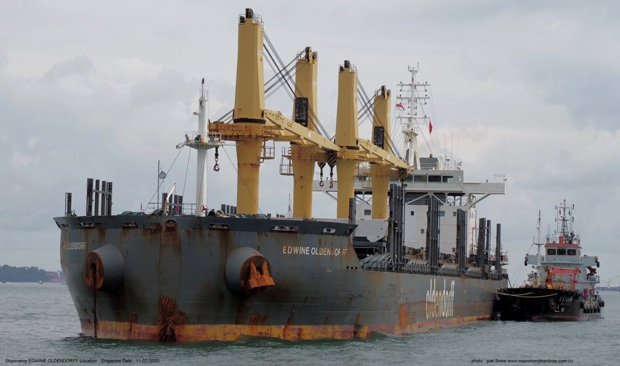  Celtic Sea - EDWINE OLDENDORFF    transiting Celtic Sea
