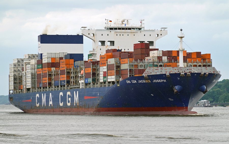  Celtic Sea - CMA CGM J JOSEPH transiting Celtic Sea