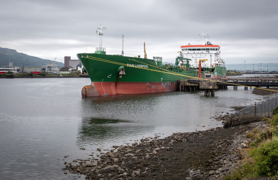  Irish Sea - THUN LIVERPOOL       transiting Irish Sea off Dublin