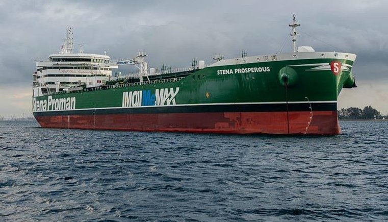 Transit: STENA PROSPEROUS     entering English South Coast at The Dover Strait